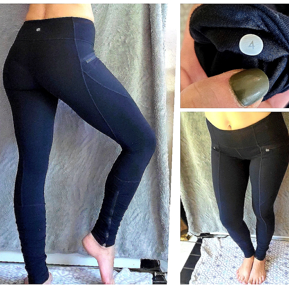 VGUC,lululemon ruuched insight tight zipper ankle